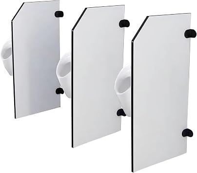 Urinal Partition, Bathroom Partition, Toilet Protection Screen Divider Partition, Wall-Mounted Mens Urinal Divider Privacy Partition Screen, for Schools/Kindergartens/Shopping Malls/Public Places