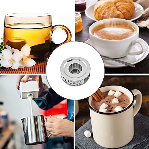 Scalda Teiera, Scalda Teiera in Acciaio Inox Fornello a Candela per Teiere, Teiera Caffè Scaldavivande Base, per Caffè… - immagine 5