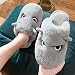 Mignon Peluche Pantoufles Pour La Maison,Les Couples Rouges D'Hiver Pour Hommes Et Femmes Abritent Des Chaussures D'IntéRieur En Coton En Peluche AntidéRapantes à Semelles éPaisses-Ue 36/37 (225 Mm/8