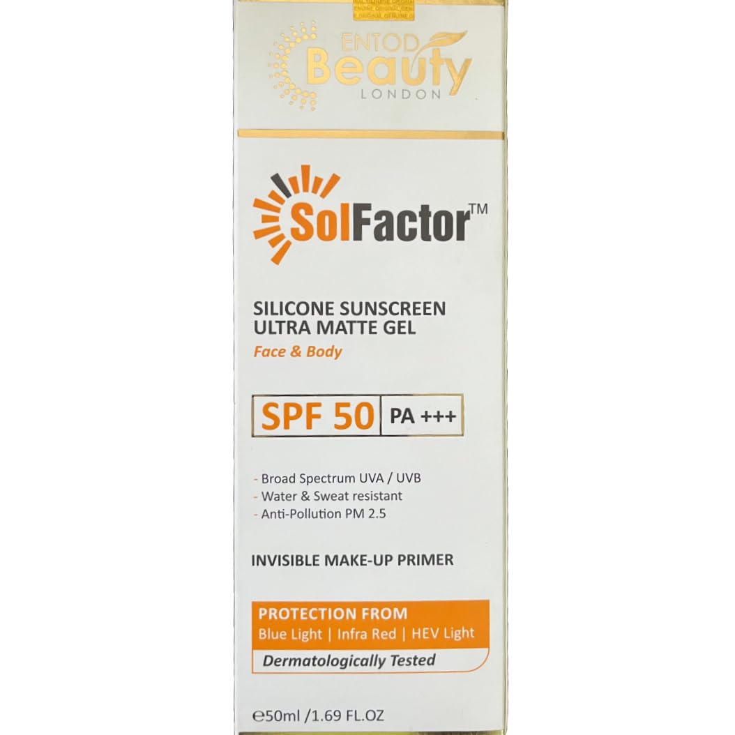 Silicone Sunscreen SPF 50 PA+++ Ultra Matte Gel For Face & Body 50ml
