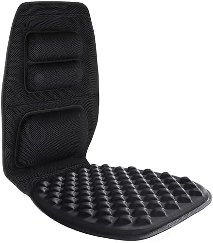 Miniatura 2 de FOMI Cojín de gel de alta calidad y soporte firme para la espalda, cojín de asiento y almohada torácica superior inferior y lumbar para automóvil,