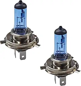 2 peças H1 lâmpadas de halogêneo automotivas, lâmpadas de xenônio automotivas de farol alto e baixo branco brilhante de 12 V 35 W, acessórios de substituição para a maioria dos carros, SUV (H4)