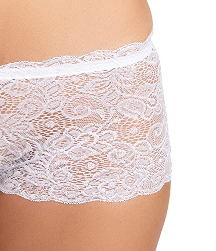 Image of FIMS - Fashion is my style Cotton Lycra Net Boy Short Panty for Womens, Mid Rise, Satin, Hipster Panties, Daily Use, Back and Front Coverage, Brief, See Main Image to Check How Many Panty You Will Get
