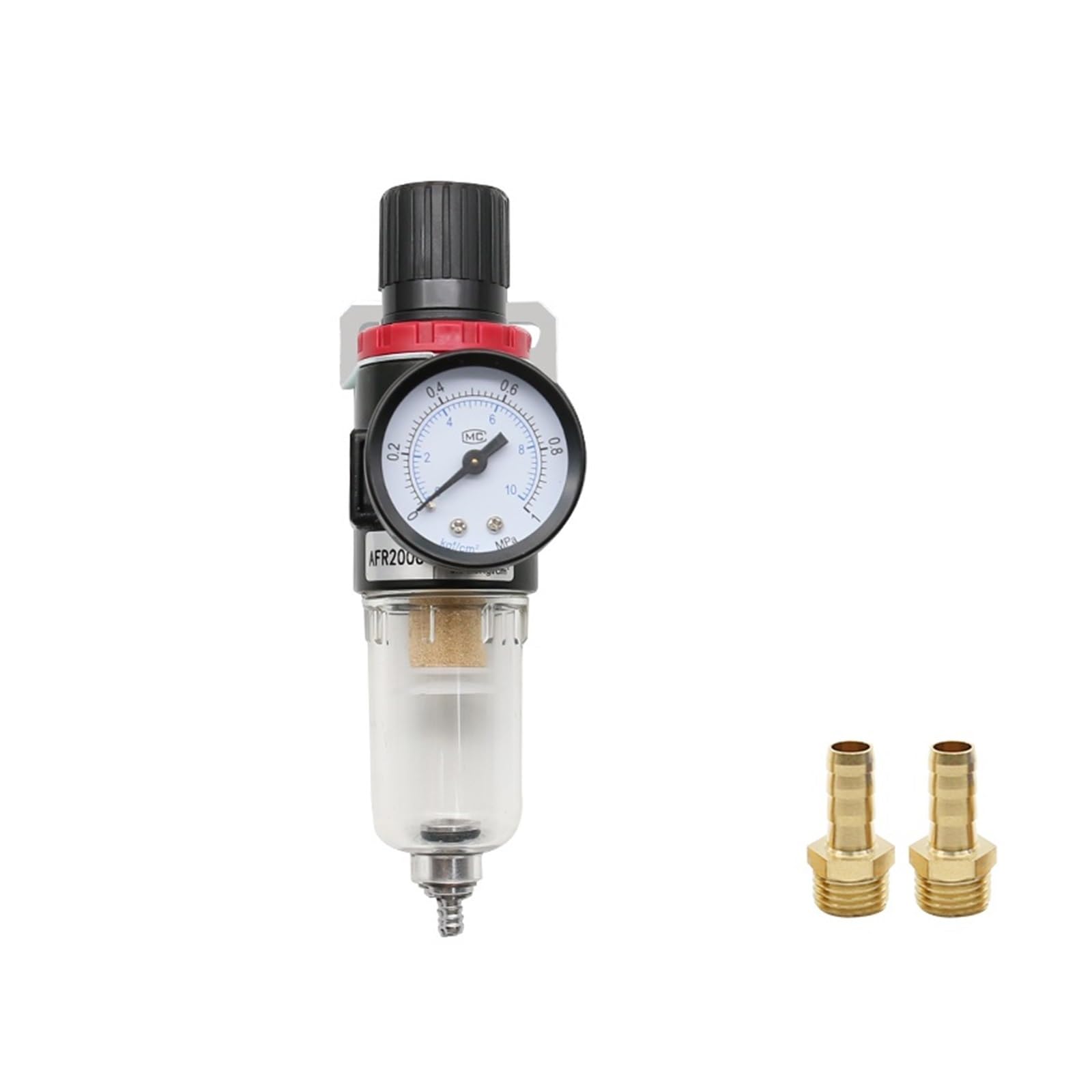 AYNRJKKX AFR-2000 Pneumatic Filter Regulator Air Handling Unit Pressure Switch Gauge AFR2000(AFR2000-BT 10mm)