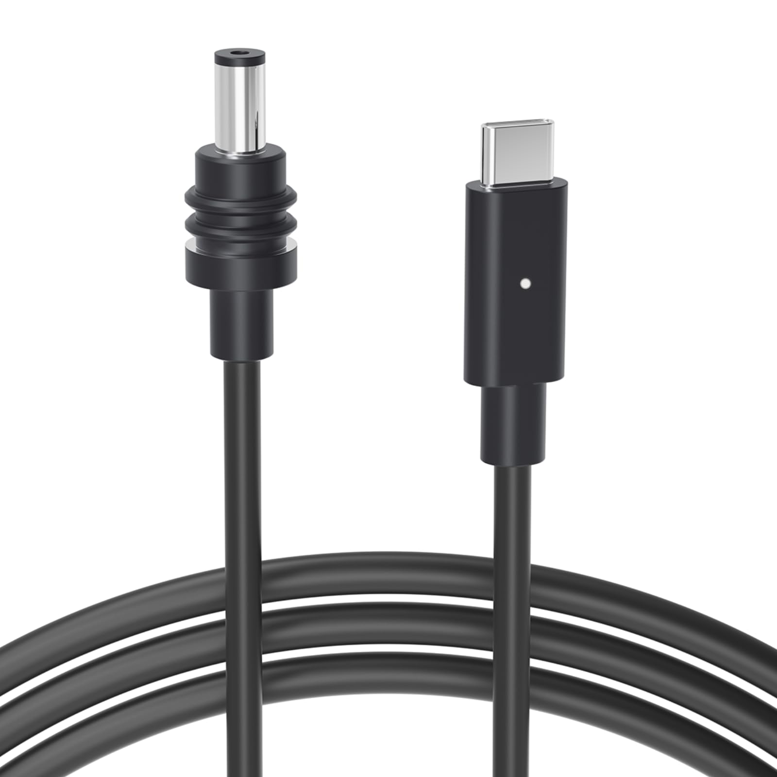 Steinwhale DC to USB-C Power Cable with LED for Starlink Mini 3M/10FT, Support PD 100W 20V/5A Input, 19AWG Cord & Waterproof Barrel Jack, Compatible with USB-C PD Power Bank Charger Power Supply