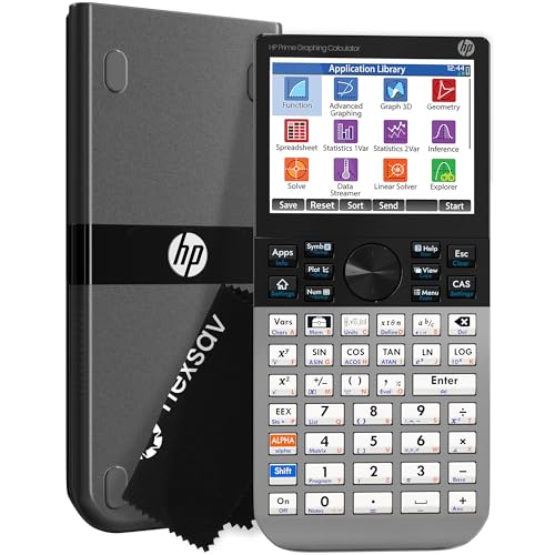 HP Prime Graphing Calculator – Multi-Touch 3.5' Color Display CAS Exam Approved SAT/AP/IB Scientific Graphing Calculator for School, Highschool, Electronics for College Students – Programmable, 256MB