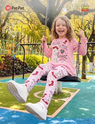 Image of Disney Toddler Girls Clothes Long Sleeve Shirt Leggings 2pcs Outfits Set