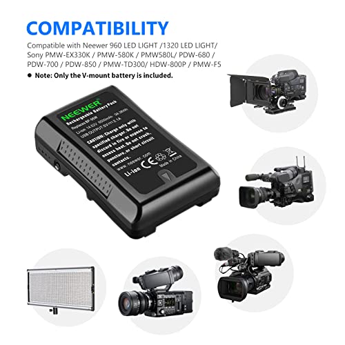 V-Mount-Akku NEEWER 95 Wh (6600 mAh) für Film-Equipment