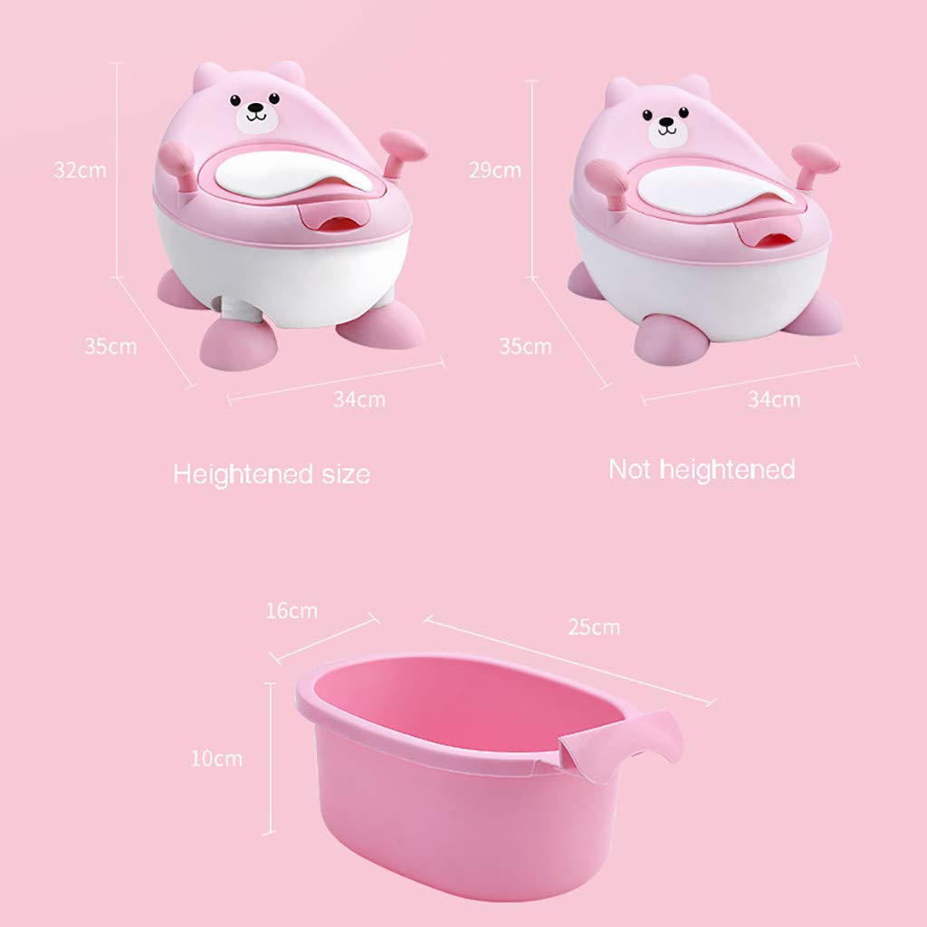Vasino da Toilette per Neonati, Design Ergonomico per Vasino da Vasino, Altezza Regolabile per Una Facile Pulizia, Perfetto per Bambini Piccoli,Rosa