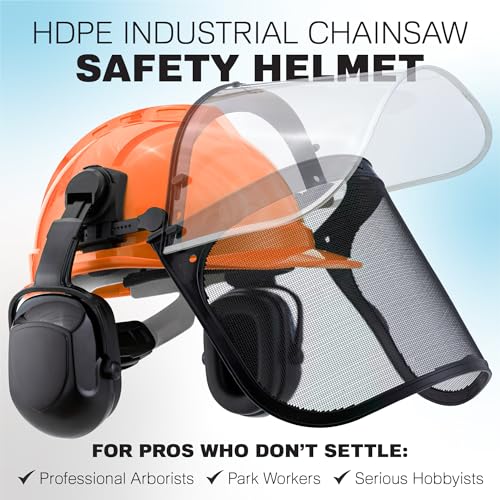 Raxwell Chainsaw Safety Helmet – ANSI Certified 6-in-1 Forestry Hard Hat with Ear Muffs, 2 Visors, Goggles & Earplugs – 30dB Noise Reduction – Adjustable PPE for Arborists, Logging & Tree Work - Image 3