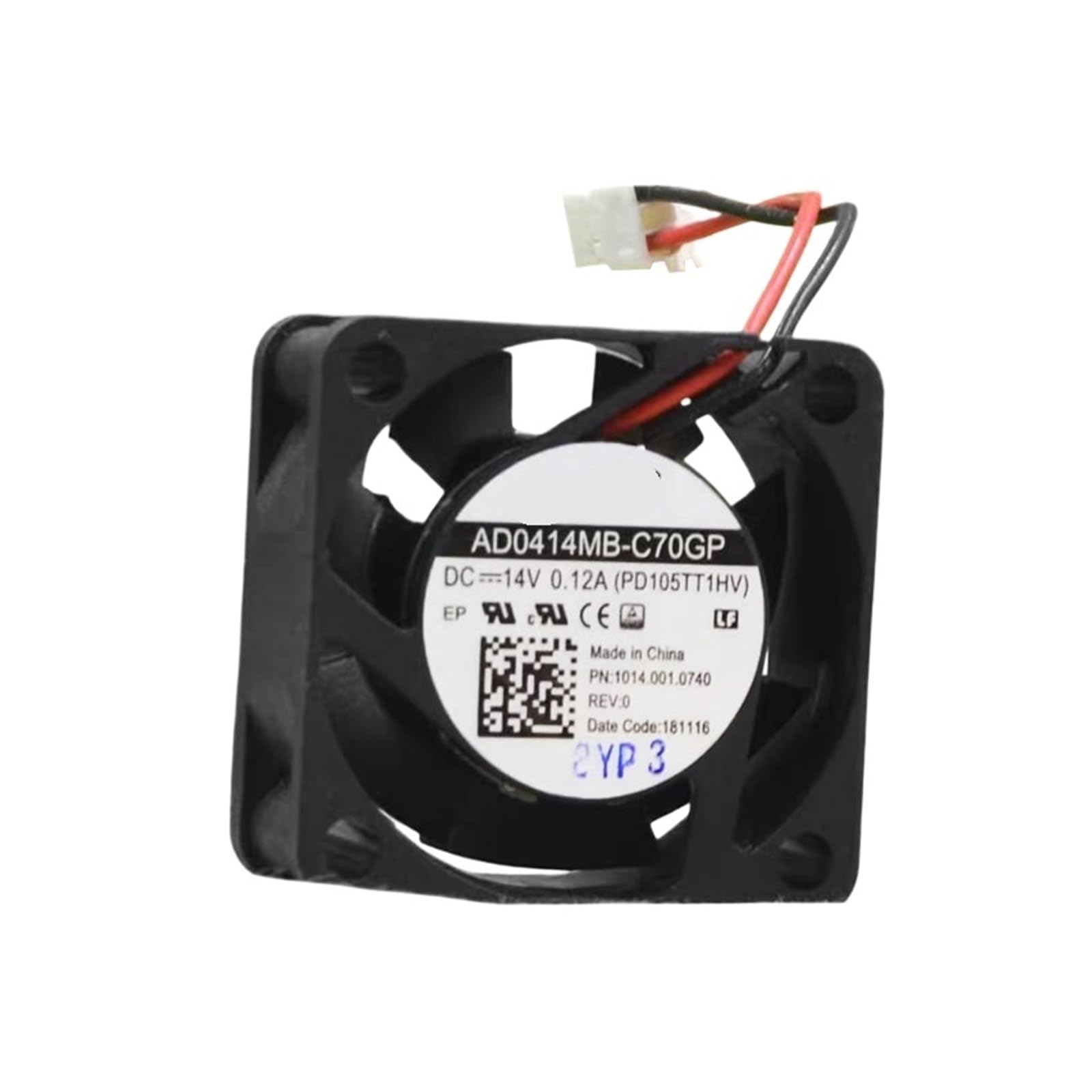 QNEZIQTMH AD0414MB-C70GP 14V 0.12A 4020 40x20mm Cooling Fan