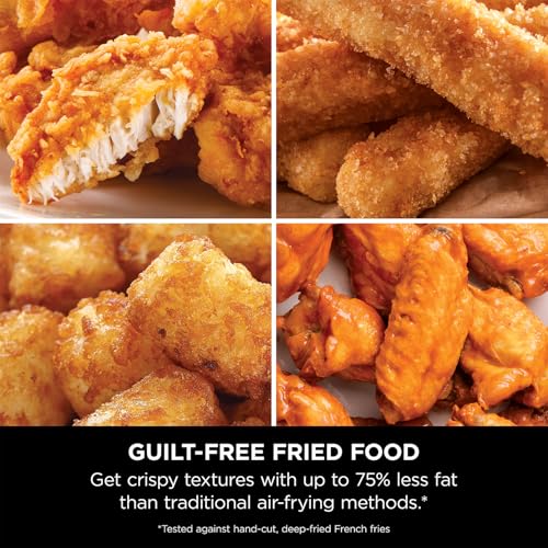 Ninja Air Fryer MAX PRO 6.2L (AF180IN) 2000W Max Crisp Technology Variable Air Flow PFOA-Free Non-Stick 6-in-1 Air Fry, Roast, Bake & More Cook from Frozen to Crispy, black 9 51KAsNeZz5L