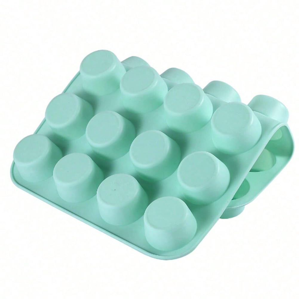 Aundhegrtt For Baking Mold-Cake Mold, Cookie Mold, Ice Cream Candy Silicone Mold 24-Cup Non-Stick Cake Tray for Baking