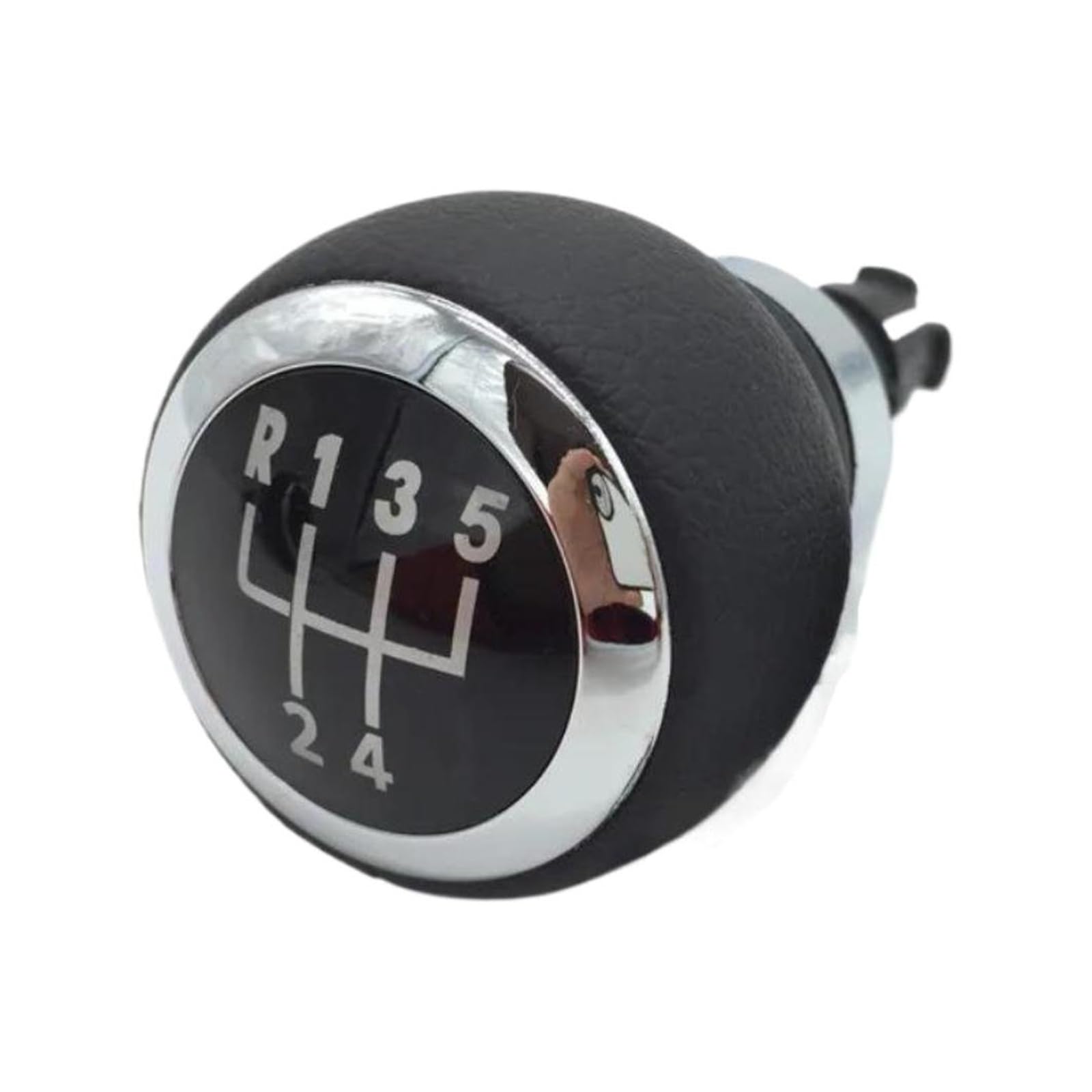 Kunyos 5 Speed Gearknob Gear Shifter Knob For Vw For Passat B6 2005-2011 Black / Silver Upgrade