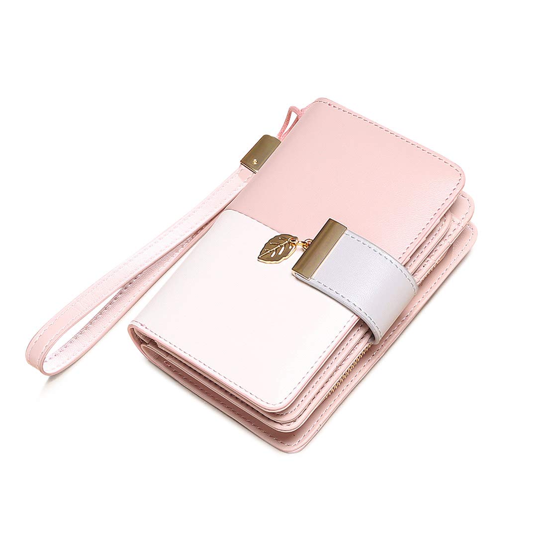 BAIGIO Wristlet Wallets for Women Leather Wallets Bifold Wallet RFID Clutch Wallet for Women Card Holder Small Purse Lady