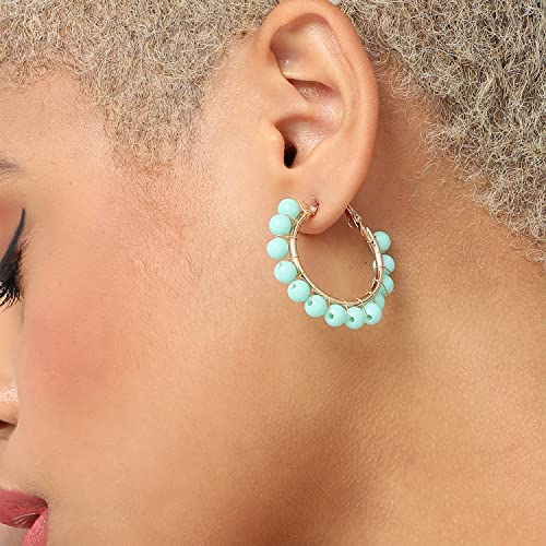 Image of SOHI Hoop Earring For Women and girls, Indo-western Earrings, Fashion Accessories, jewellery for women, Fancy earrings, artificial earrings for ladies