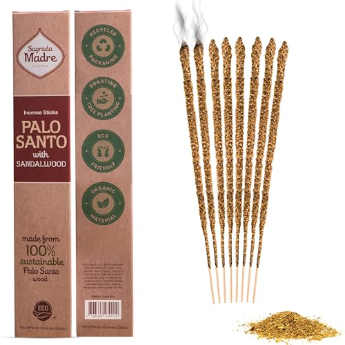 Sagrada Madre 22- Piece Palo Santo Incense Sticks Bundle – Sandalwood (9”), Lavender (6.7”), & Ritual Self-Love (9”), Organic, Non-Toxic & Eco-Friendly, Wild-Harvested & Aromatic, 50-60 Min Burn Time - Image 3