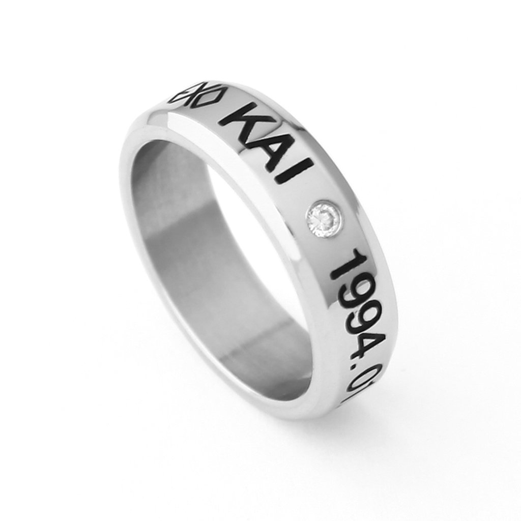 EXO Kpop XOXO 12 stars birthday Ring Necklace Titanium steel Luhan Sehun DO