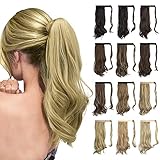 Einfach zu verwenden: Hair Pferdeschwänze sind die einfachsten und schnellsten Verlängerungen. Magic Paste Pferdeschwanzverlängerung ist bequemer und leichter zu tragen. Sie könnten in wenigen Minuten längeres, dickeres und voluminöseres schönes Haar haben. Der Clip und die Umwicklung bieten eine sichere und bequeme Befestigung für den ganzen Tag.