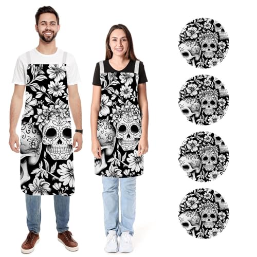 Tablier de cuisine pour homme et femme résistant à l'eau