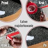 Poppstar dwustronna taśma klejąca (10 m x 50 mm x 2 mm) akrylowa przeźroczysta