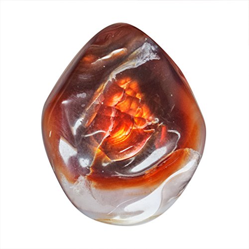 Agate de feu mexicaine 19CTW, pierre fine haut de gamme pour pendentif