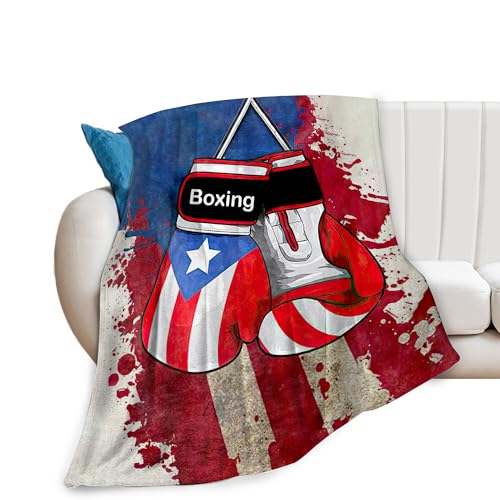 Boxing Gifts for Girls Boys - Soft Warm Fleece Plush Blankets for Bed Sofa Couch - 60