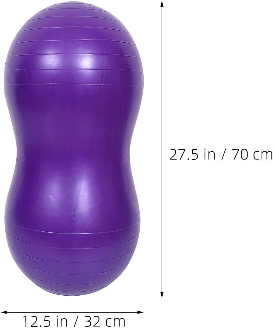 Balance Exercise Ball - Peanut Ball for Pregnancy & Labor Birthing Pilates Phisical Therapy - Sensory Equipment for Kids - Home Exercise Balance Cushion