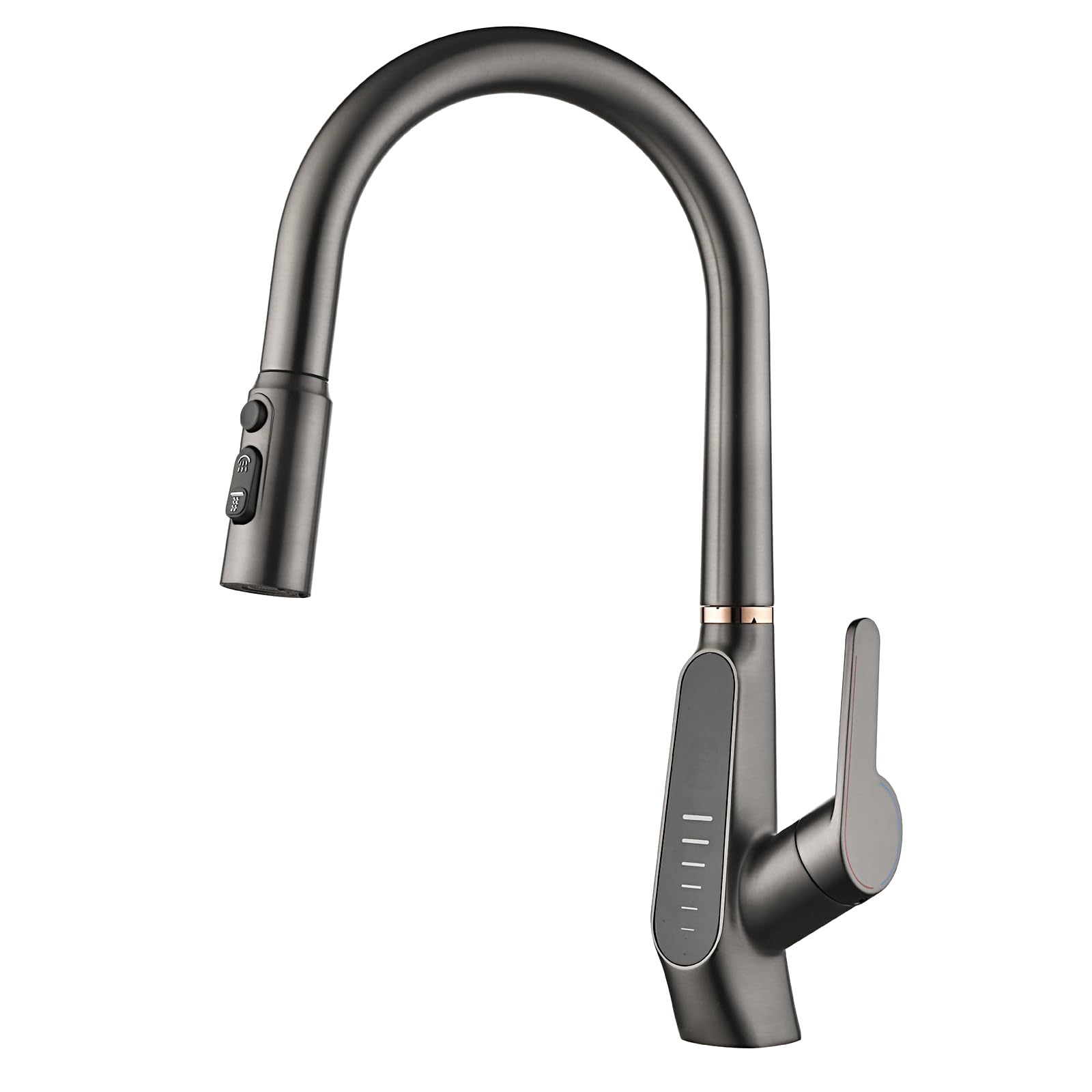 Robinet d'évier de cuisine extractible pour éviter les brûlures