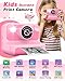 LETSHAHA Instant Print Camera for Kids, 1080P Digital Video Cameras, Christmas Birthday Gifts Toys for Age 3-12, Toddler Camera for 4 5 6 7 8 9 10 Year Old Girls - Pink