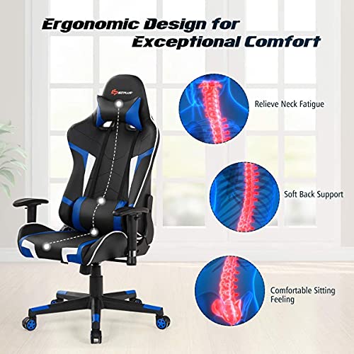 CHEFJOY Massage Gaming Chair HW66185BL の商品画像 4