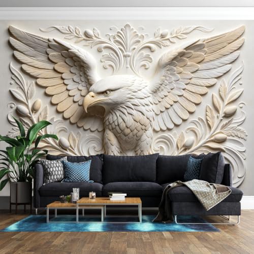 Escudo heráldico mural autoadhesivo para tapar imperfecciones de pared 4
