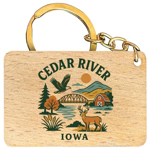 R and R Imports Cedar River Iowa Keepsake Souvenir Flat