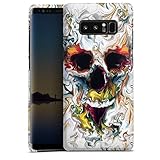 DeinDesign Coque Compatible avec Samsung Galaxy Note 8 Étui Housse Crâne Tête de Mort Art