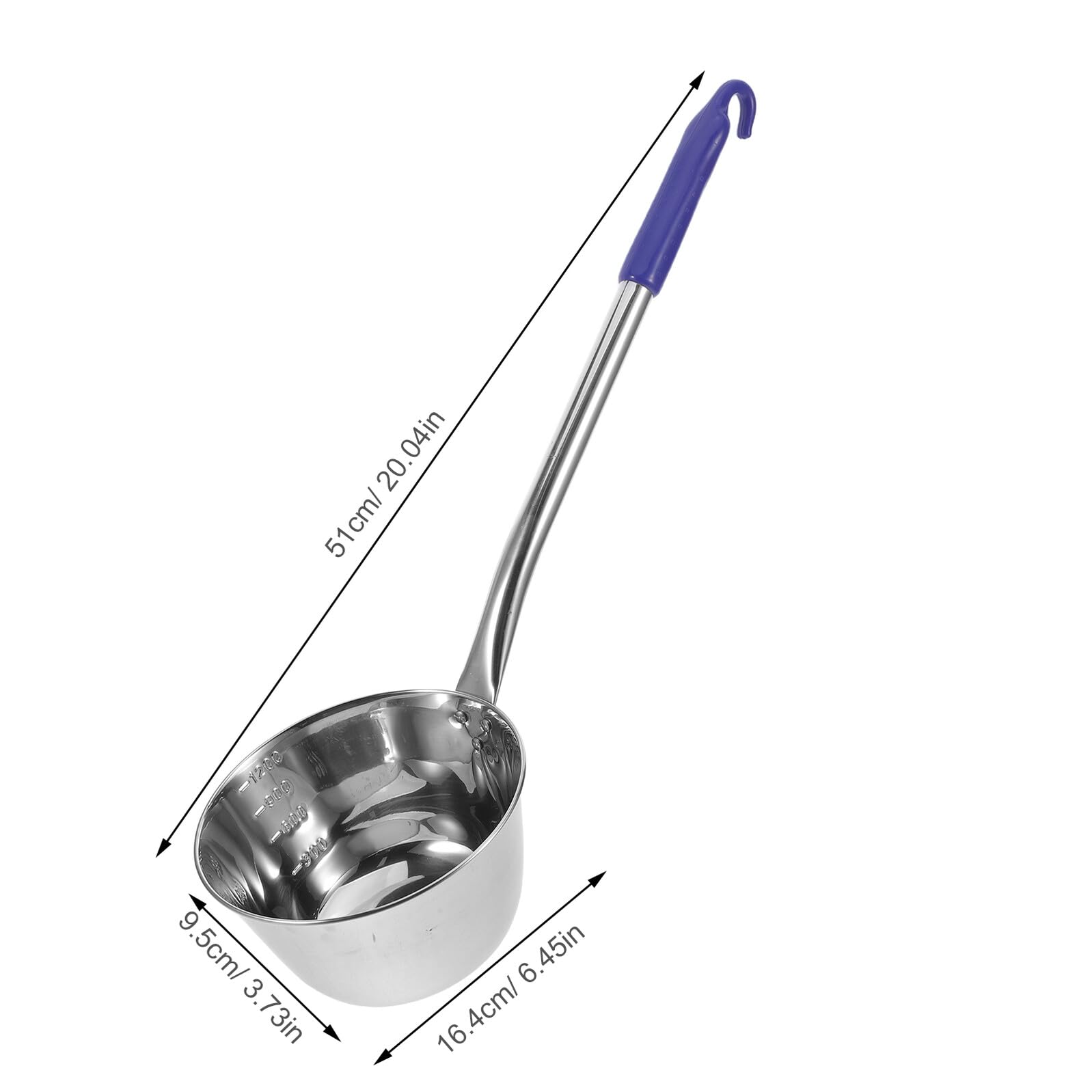 VILLCASE Cucharón de Agua de Acero Inoxidable con Mango Ergonómico para Cocina Baño y Servir Sopa Cucharón Duradero y Fácil de Limpiar Utensilio Multifuncional para Uso Doméstico