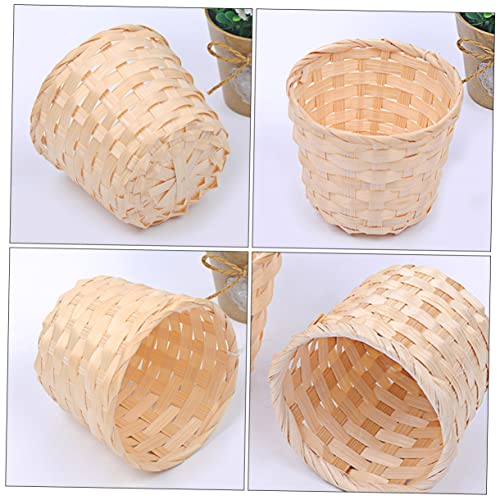 HONMEET 8 Unidades Cesta De Armazenamento Mini Cesta De Piquenique Cesta De Presente Vazia Decoração