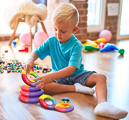 Playahoy Floating Bath Toys For Boys And Girls Float And Play Stacking Toy Rings For Baby Toddlers And Kids #TOP2