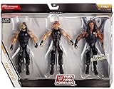 Incluye 3 figuras de acción Elite Collection: Seth Rollins, Dean Ambrose, y Roman Reigns. Cada figura incluye su máscara protectora.