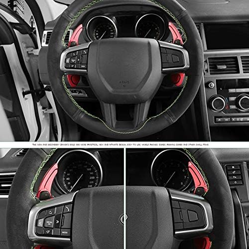 ITrims for Land Rover Discovery Sport 15-18 / for Discovery 4 LR4 10-15 / for LR2 Freelander 2 (L359) 10-16 / for Discovery 5 L462 17-18 Car Steering Wheel Paddle Shifters DSG Extensions Cover Red