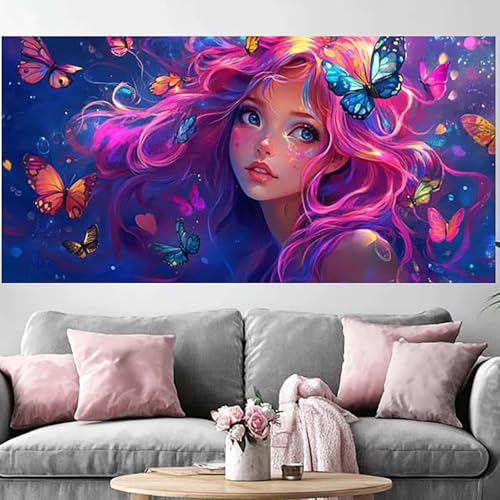 Peinture Diamant Papillon grand format pour sublimer votre salon