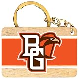 R and R Imports Bowling Green Falcons Flat Wood Keychain 1.5” x 2.5” Officially Licensed Collegiate Product Single