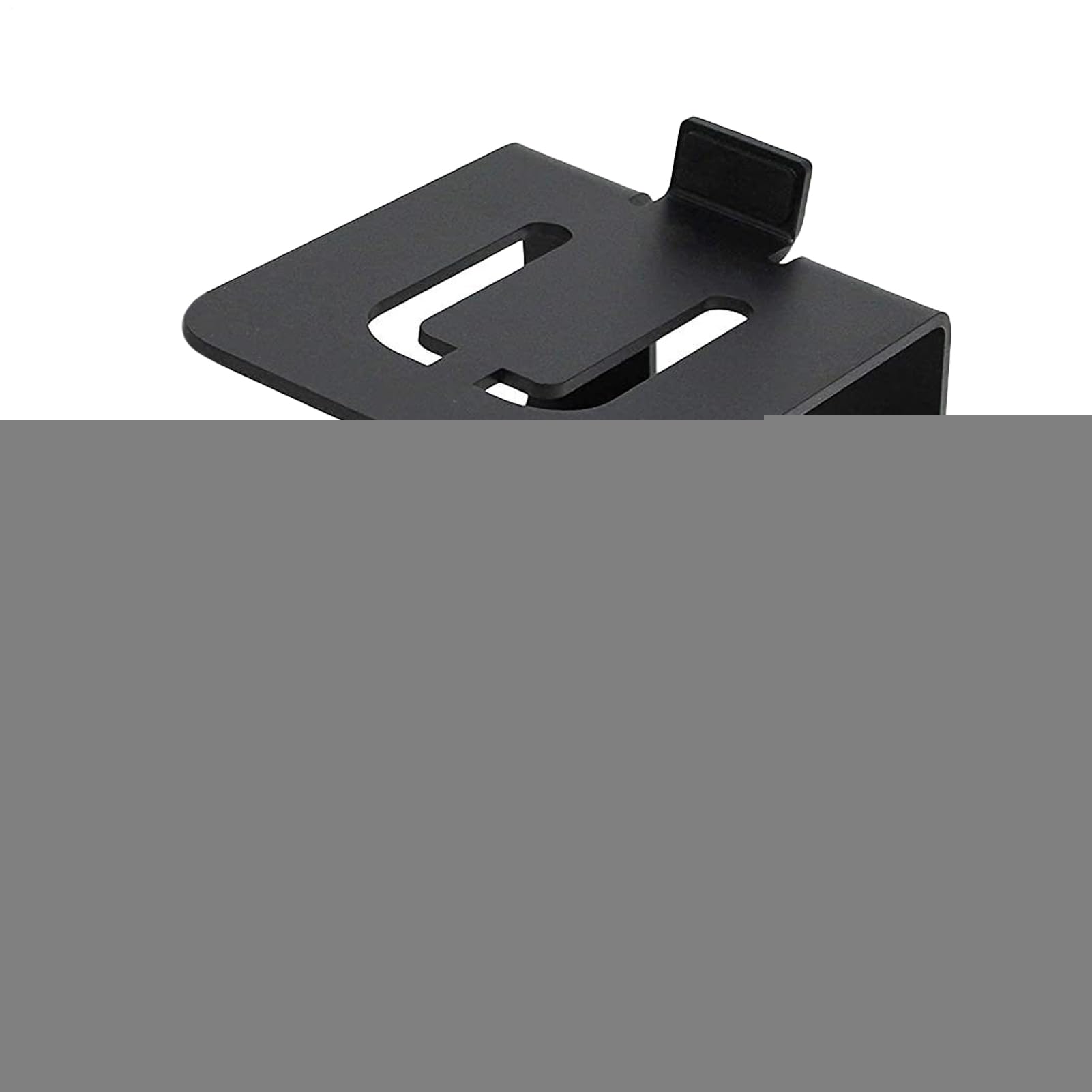 Soporte de altavoz para escritorio, elegante, color negro, ahorra espacio