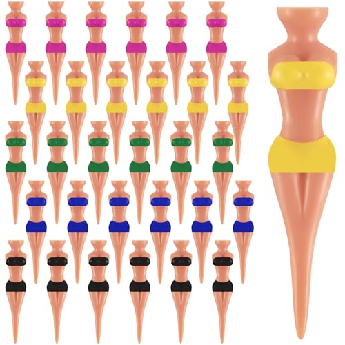Tees de golf bikini de 76 mm en plastique pour l'entraînement (30 pièces)