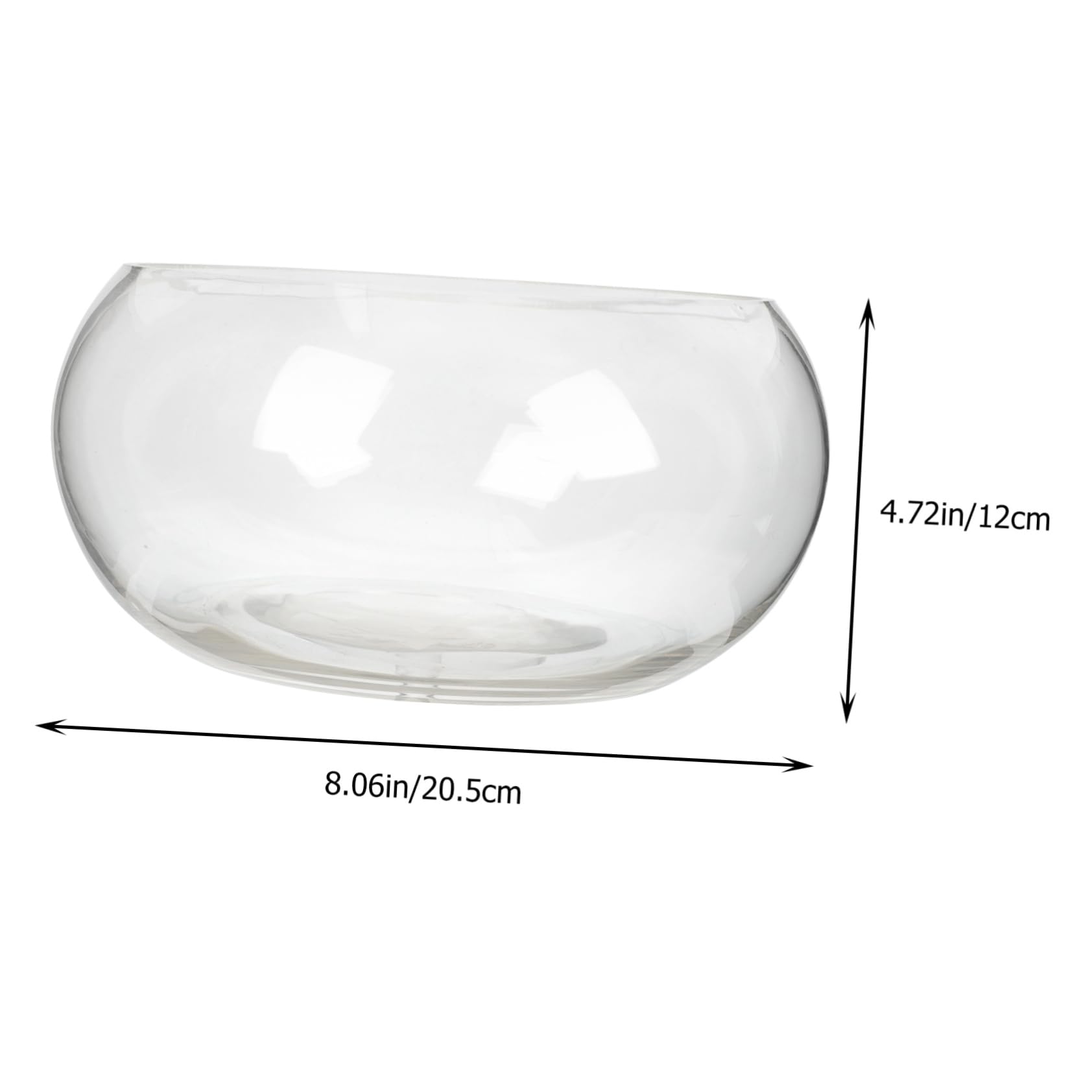Rundes Transparentes Fischglas für Weihnachten Feier, Glas Aquarium Modern