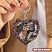 Personalized Skull Couple Acrylic Keychain, Gift For Couples Gothic Accessories Bag Tag Skeleton Keyring Halloween Party Favors Matching Relationship Present For Him Her Backpack Charm Custom Name