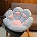 LEIhhdy 70-80cm Nuevo Gato Pata de Oso cojín de Asiento de Felpa sofá de Suelo Interior Almohada Colorida de decoración de Animales para niños Adultos Regalo 80cm BlueHeart
