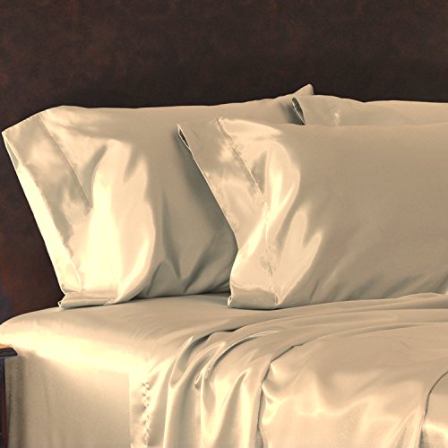 Shop Bedding Open End Satin Pillow case (King, Champagne)