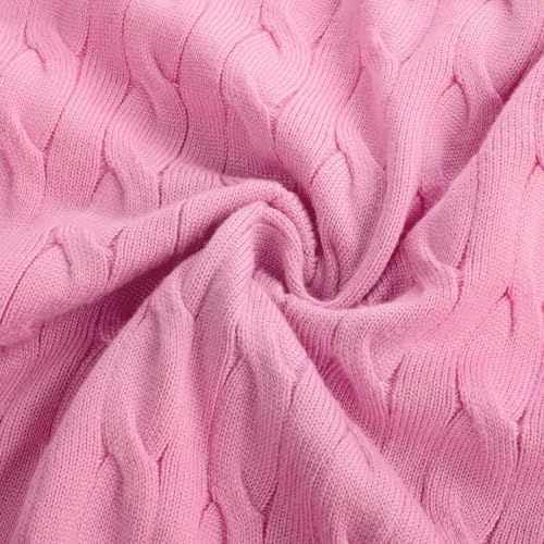 Image of GRACE KARIN Womens Long Sleeve Button Up Cable Knit Cardigan Lightweight 2026 Crewneck Button Down Sweaters for Women