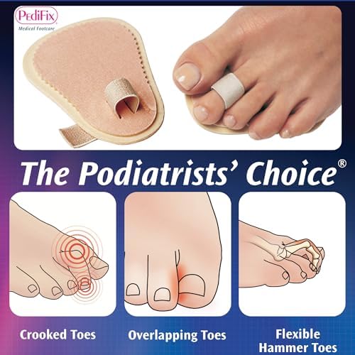 Image of Pedifix Toe Straightener - Gentle Toe Alignment Support for Hammer Toes, Crooked or Overlapping Toes - One Size Fits Most
