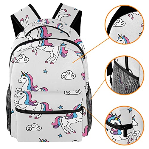 Sacs à dos légers imprimé étoiles nuages imperméable et compact